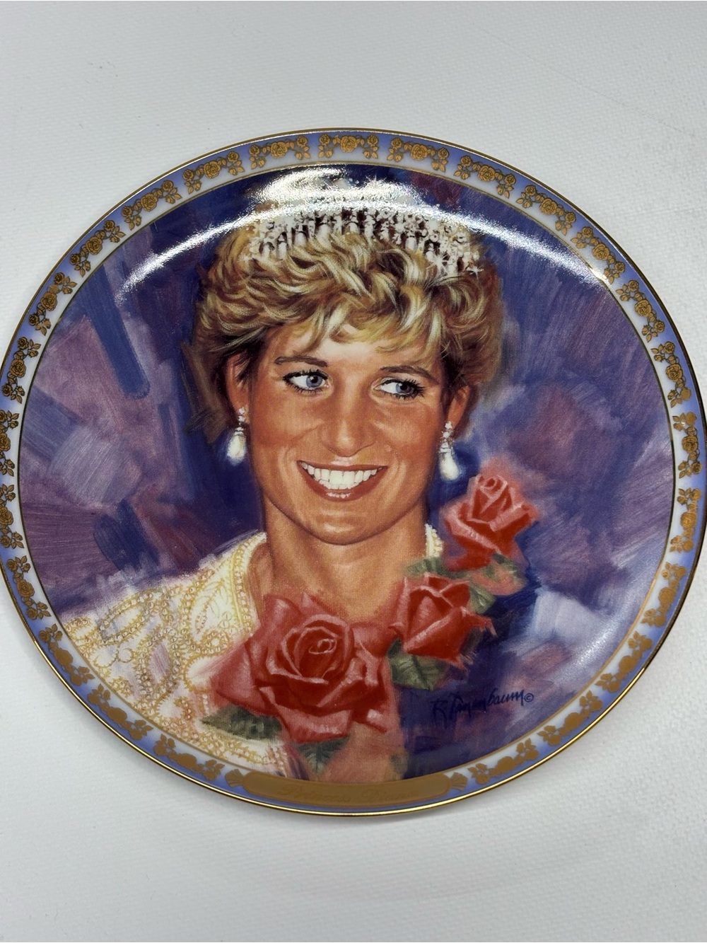 ‘England’s Rose’ Decorative Plate of Princess Diana